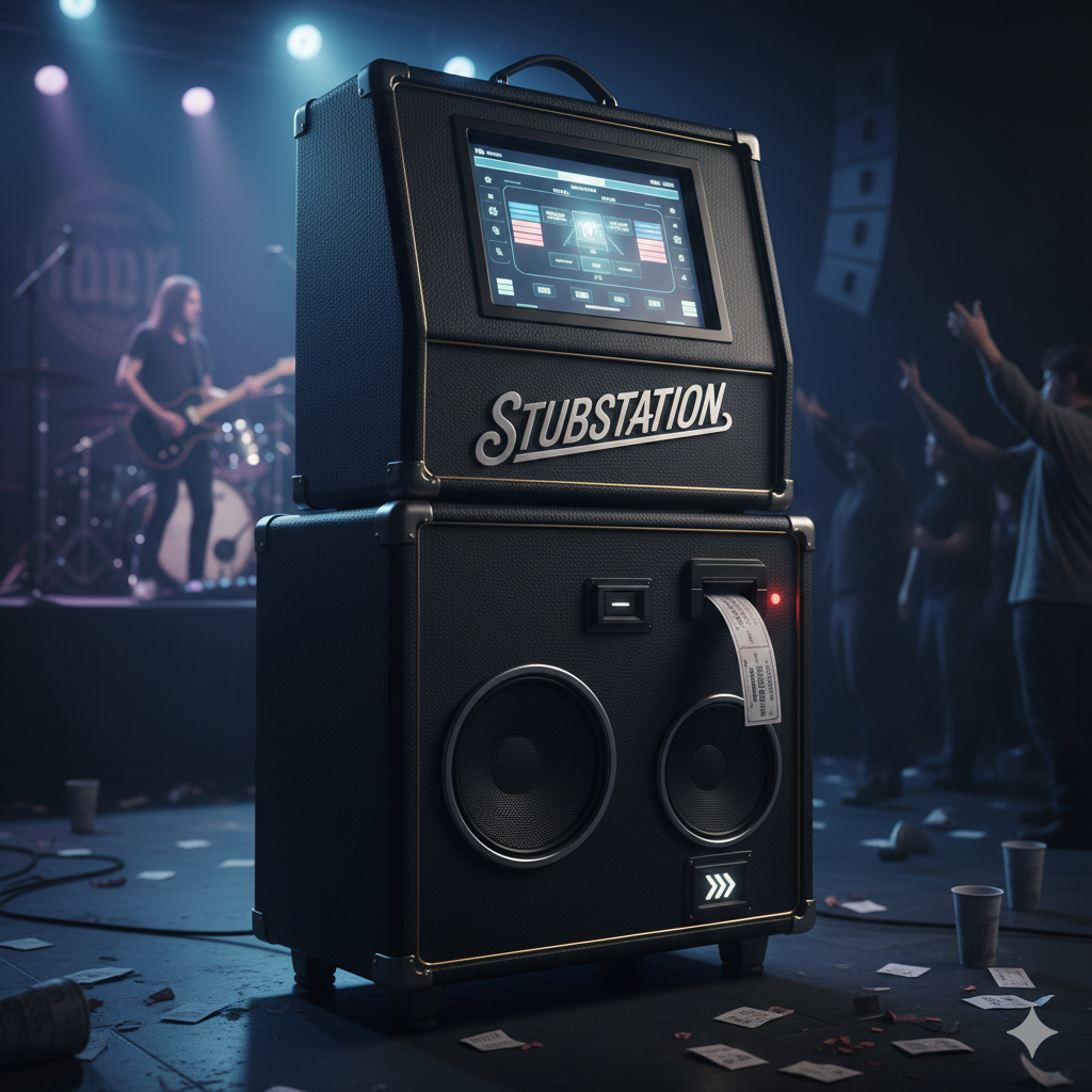 StubStation Kiosk Mockup